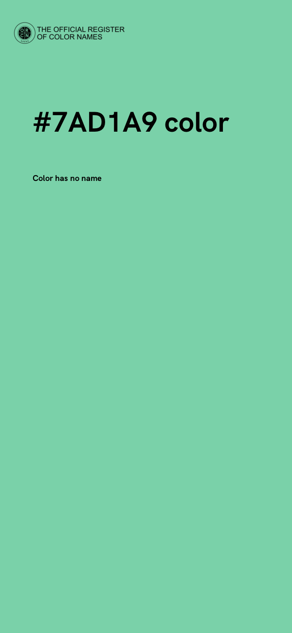 #7AD1A9 color image