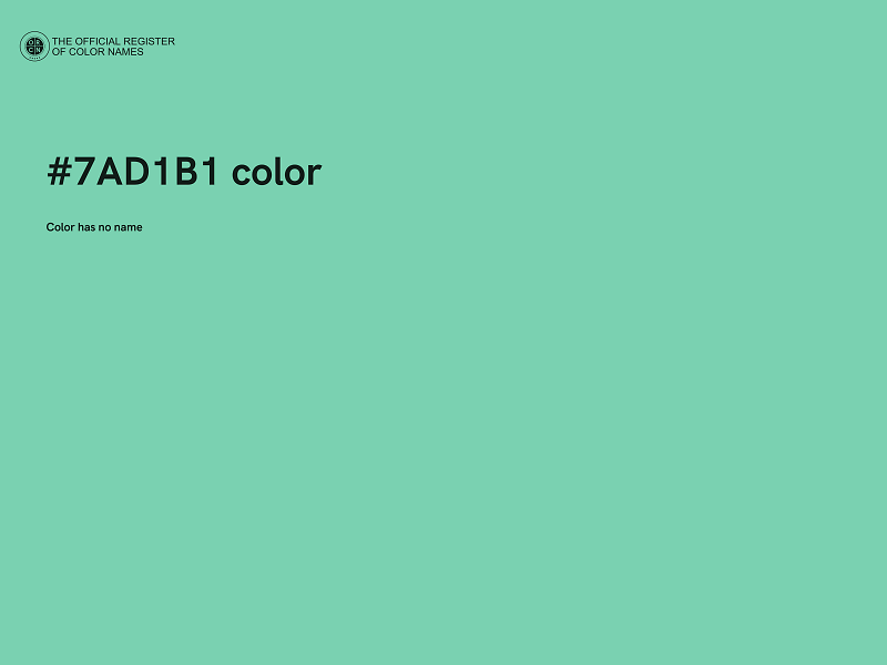 #7AD1B1 color image