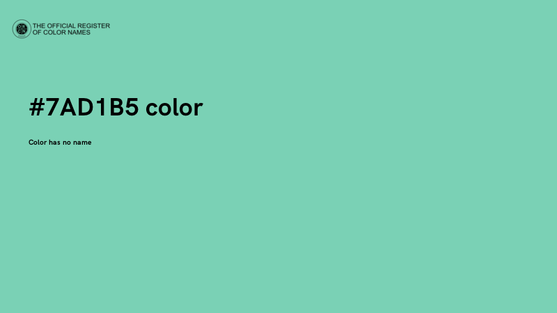 #7AD1B5 color image