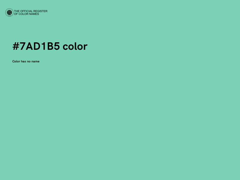 #7AD1B5 color image