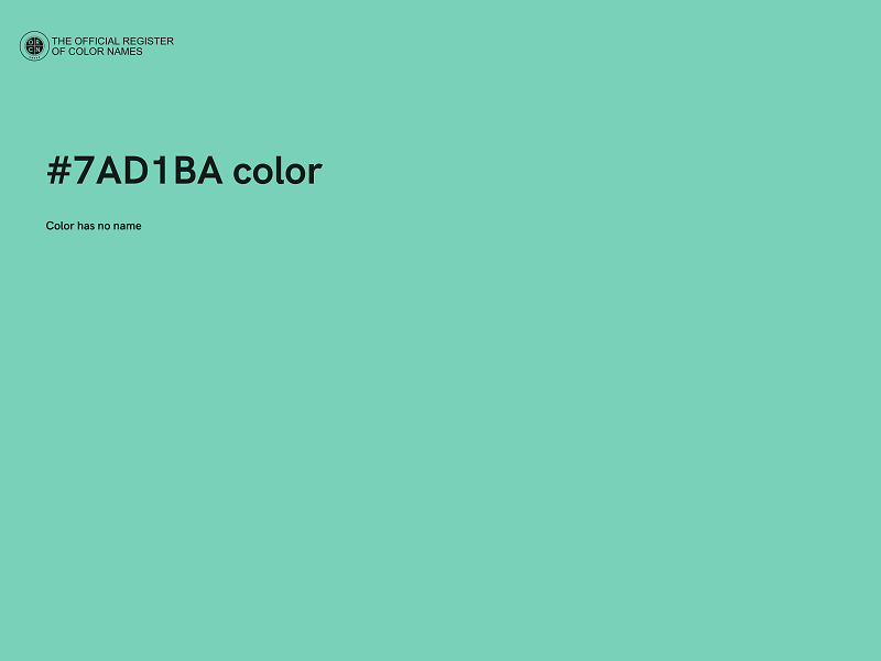 #7AD1BA color image