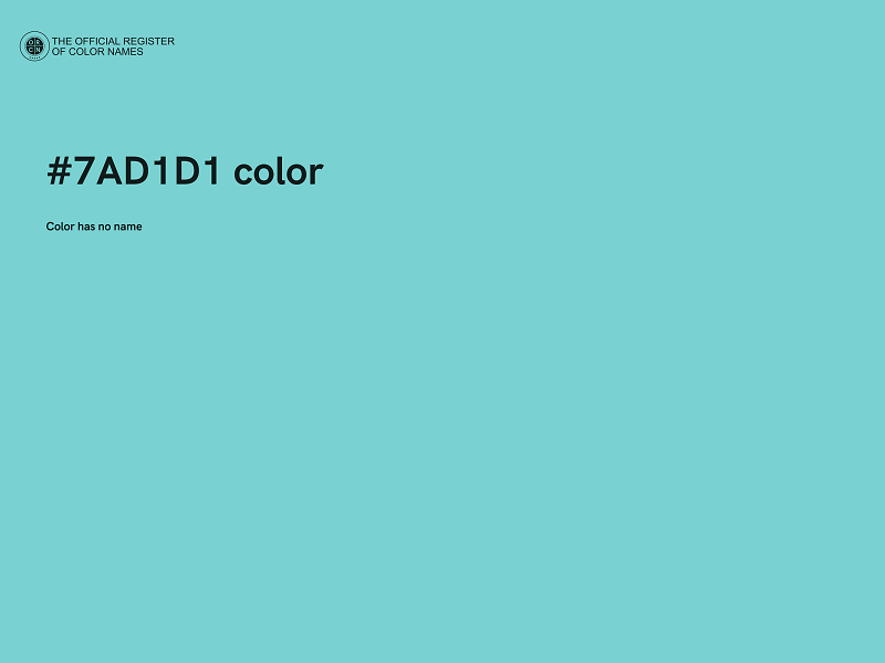 #7AD1D1 color image