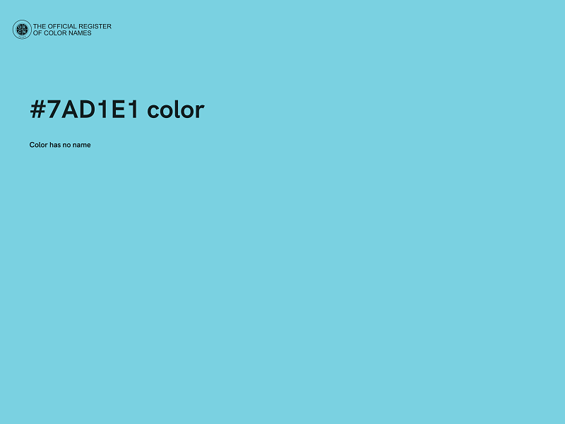 #7AD1E1 color image