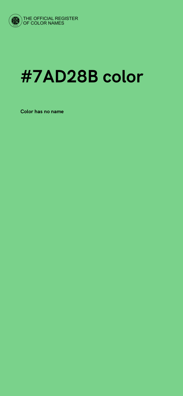 #7AD28B color image