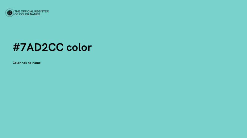 #7AD2CC color image