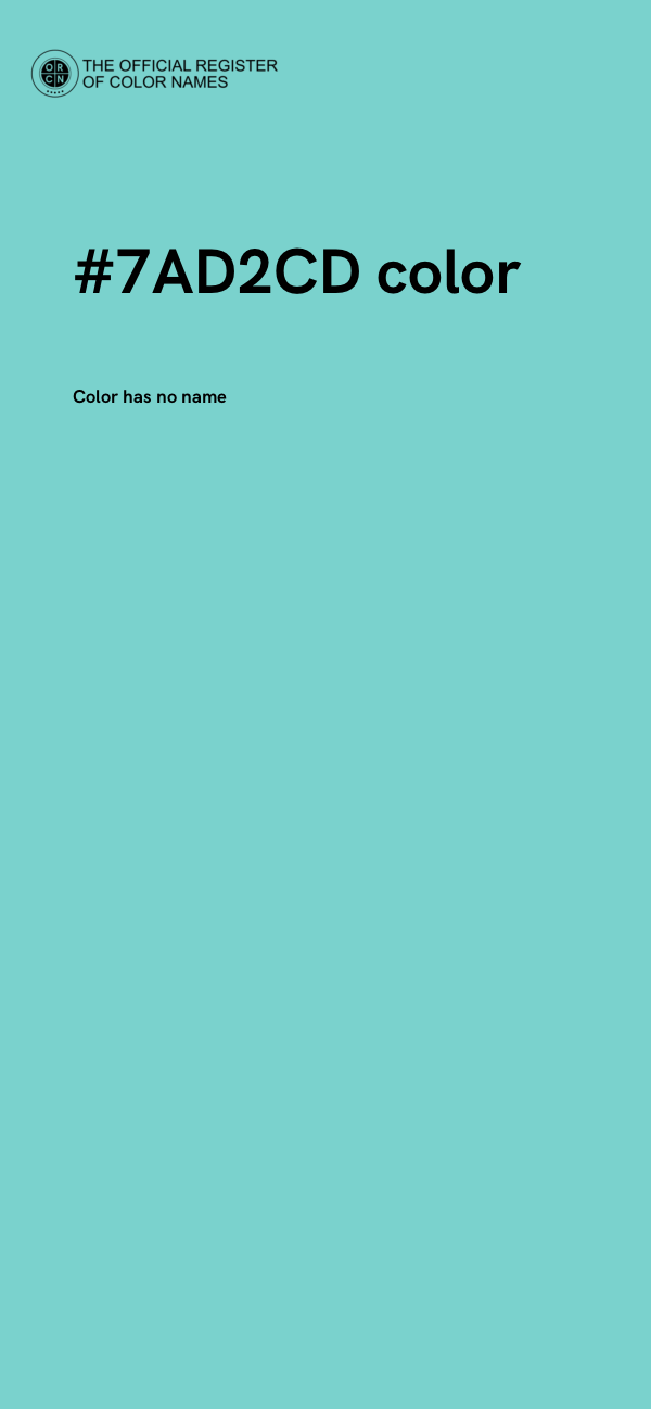 #7AD2CD color image