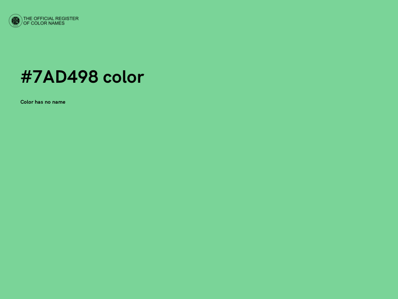 #7AD498 color image