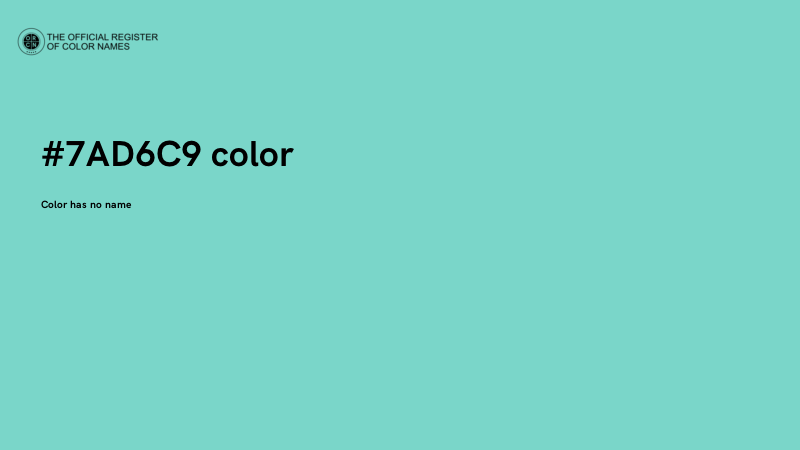 #7AD6C9 color image