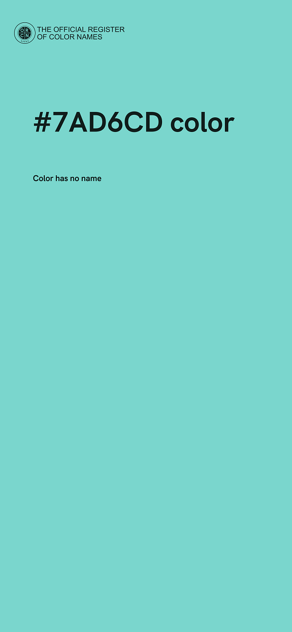 #7AD6CD color image
