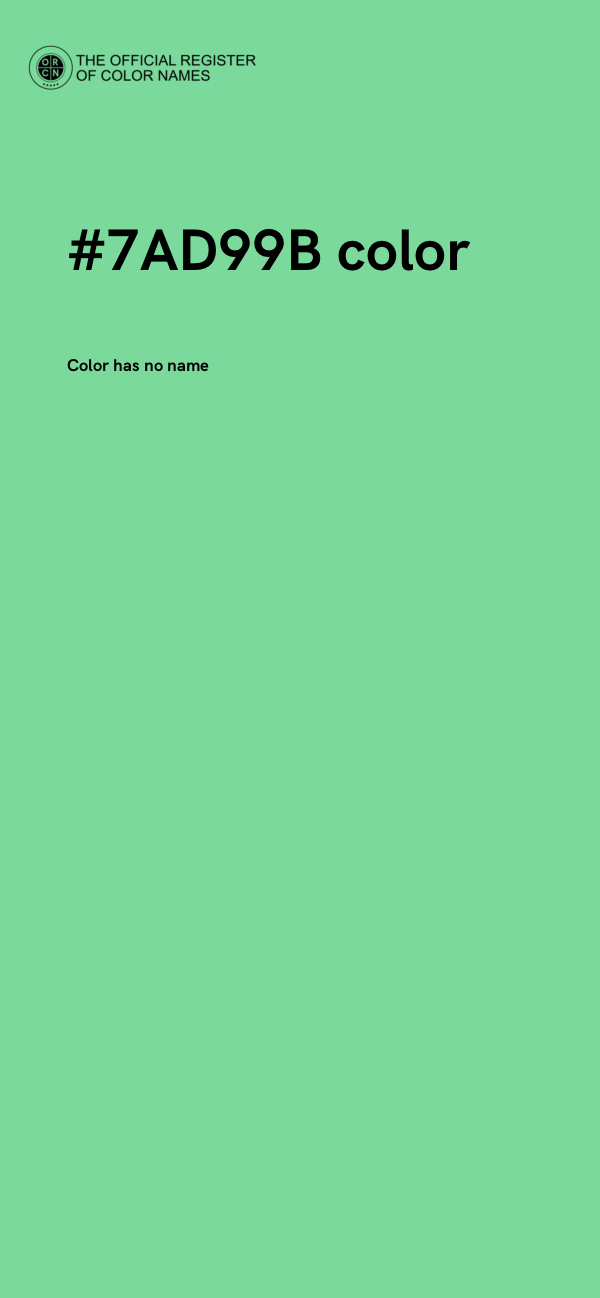 #7AD99B color image