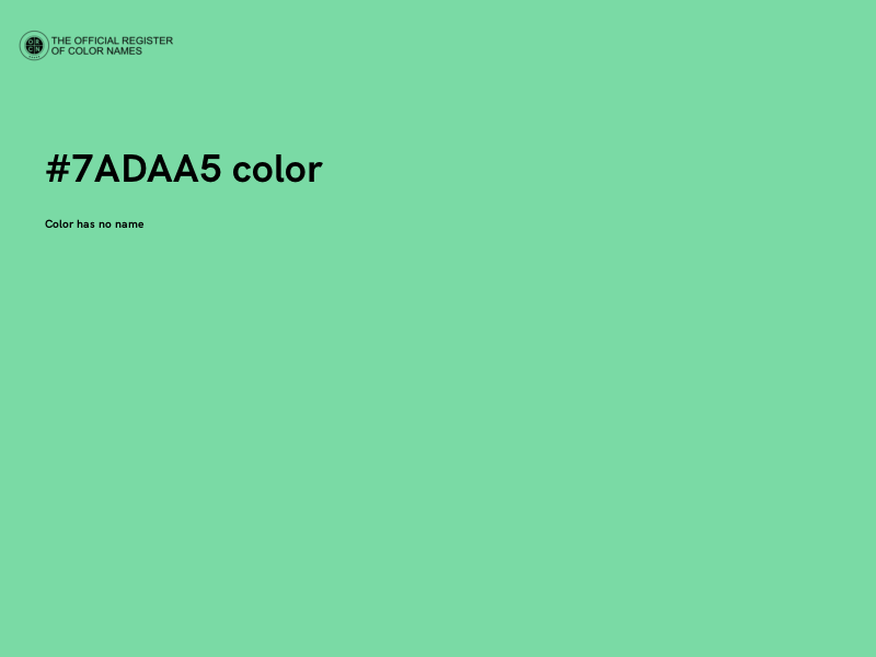 #7ADAA5 color image
