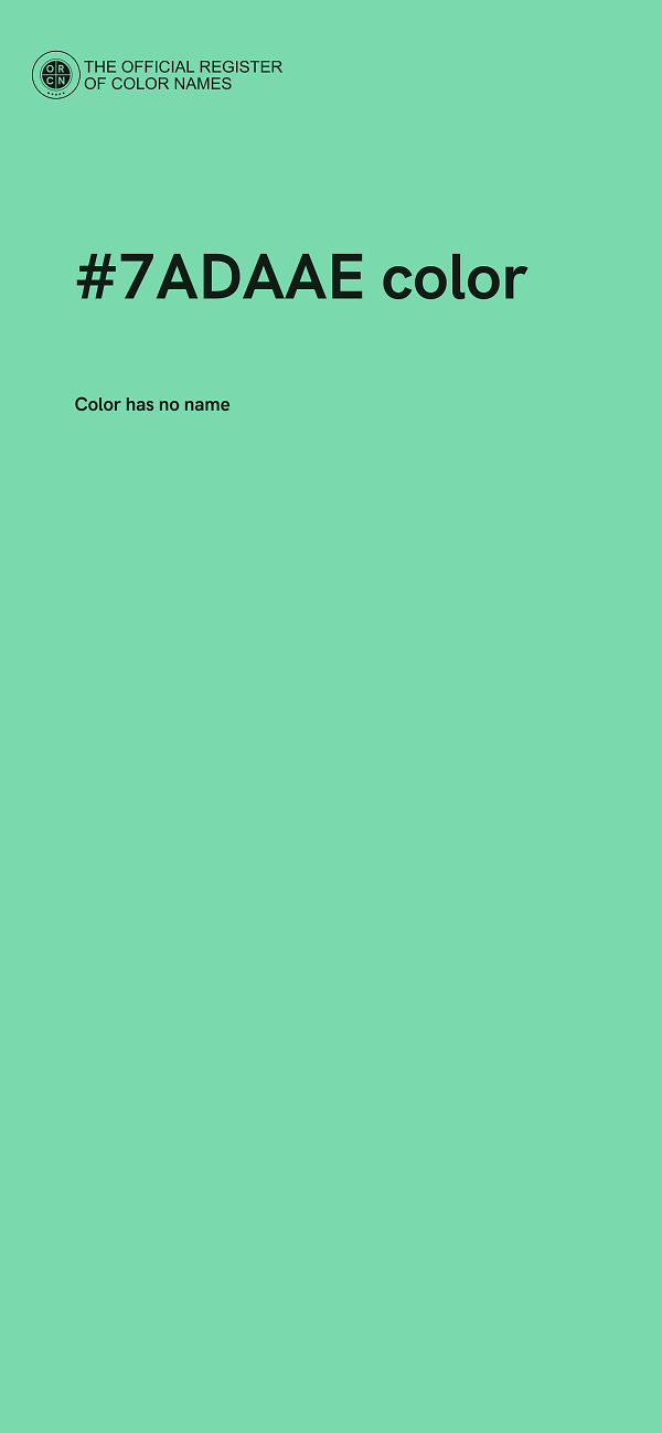#7ADAAE color image
