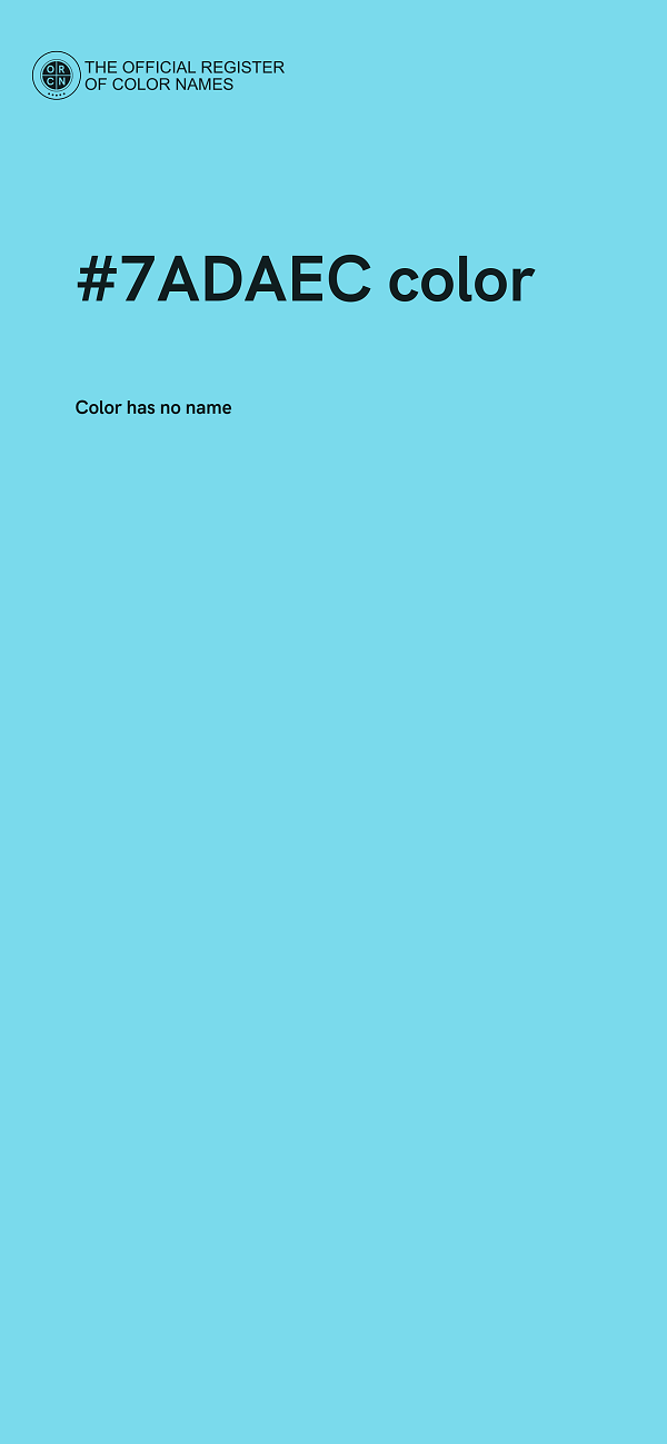 #7ADAEC color image