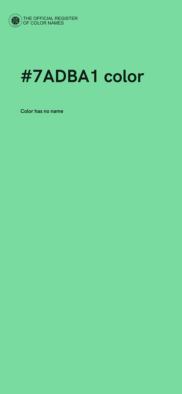 #7ADBA1 color image