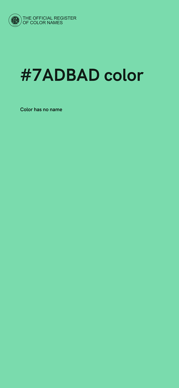 #7ADBAD color image