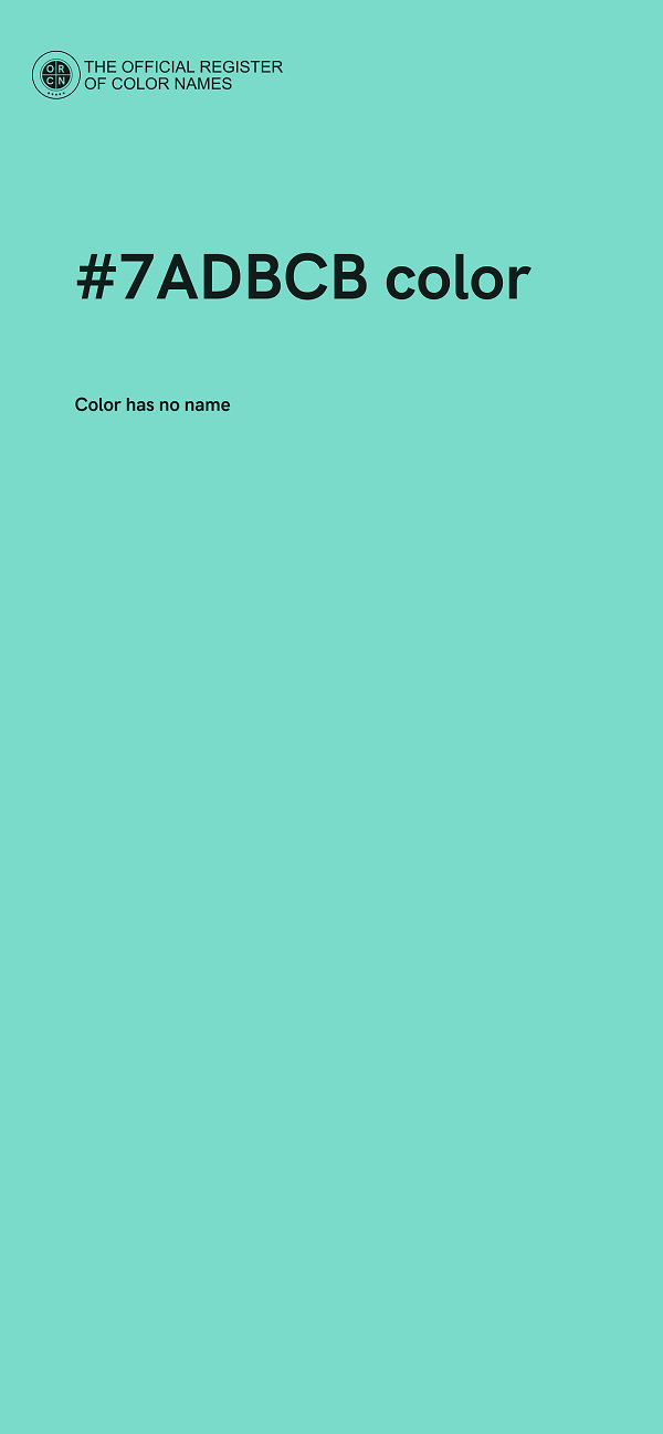 #7ADBCB color image