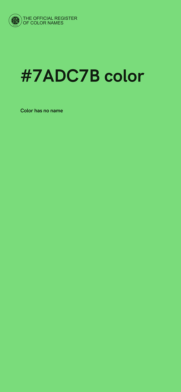 #7ADC7B color image