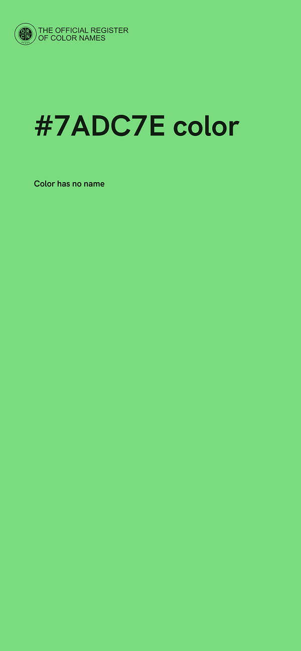 #7ADC7E color image
