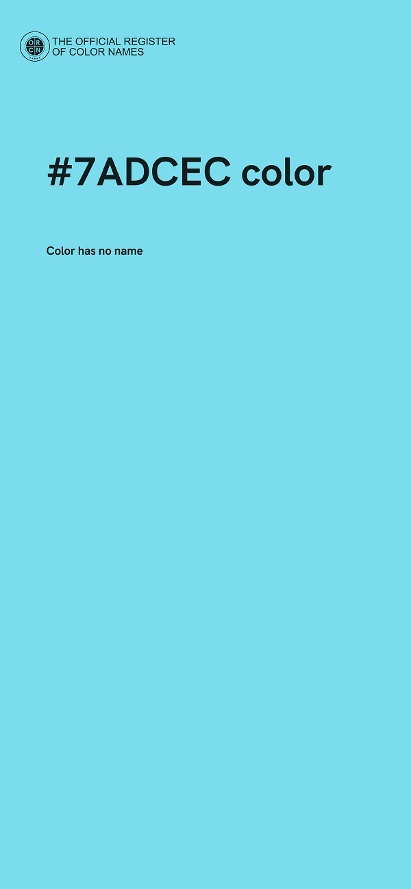 #7ADCEC color image