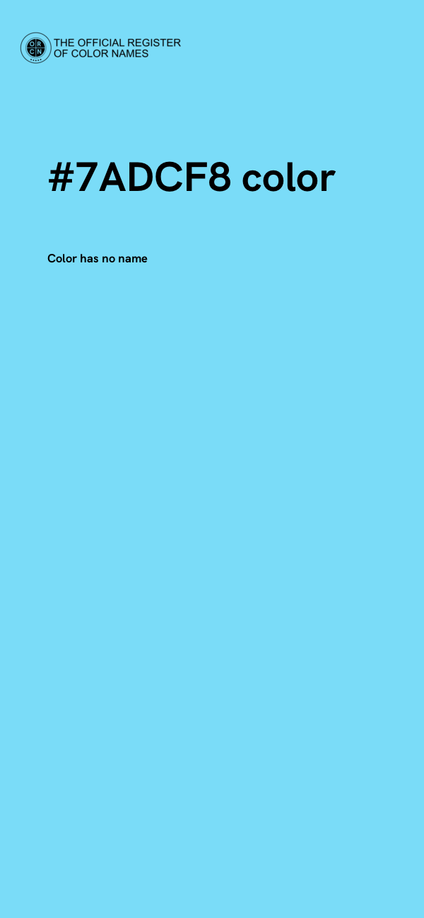 #7ADCF8 color image