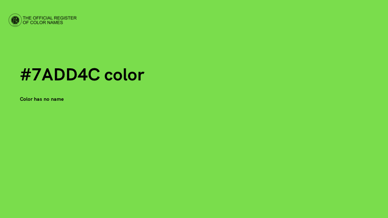 #7ADD4C color image