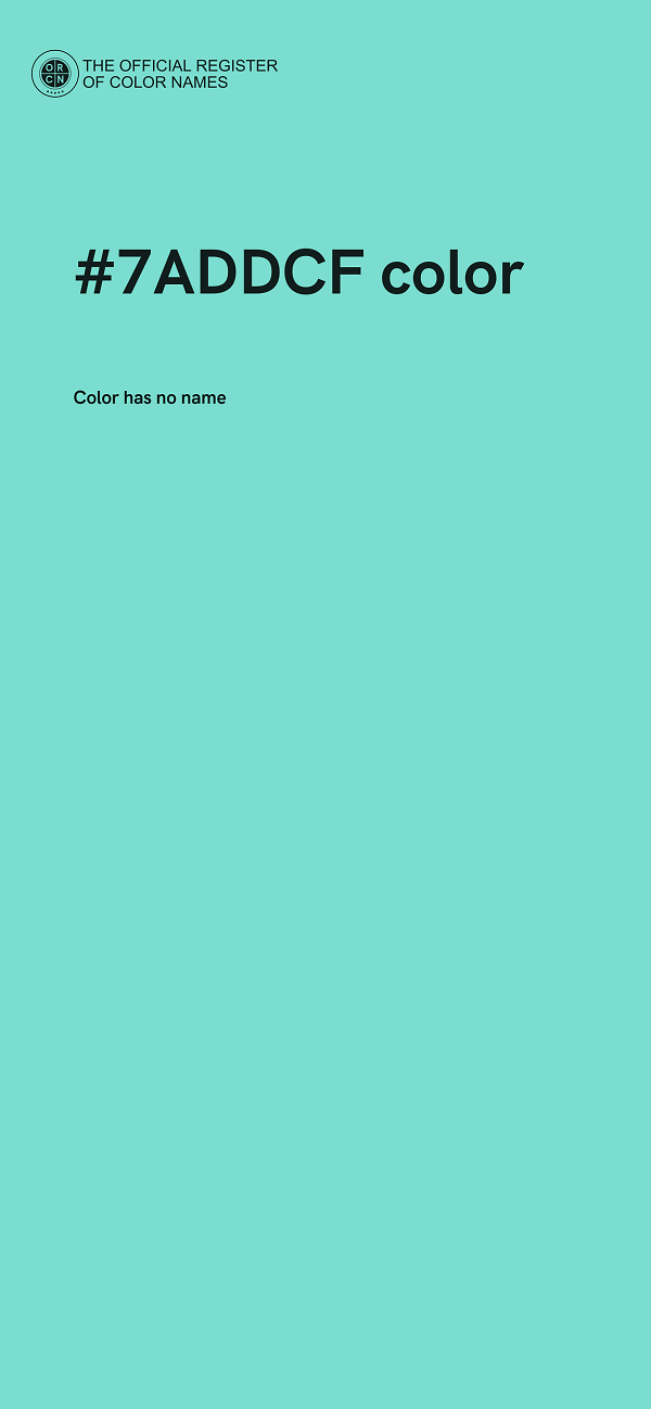 #7ADDCF color image