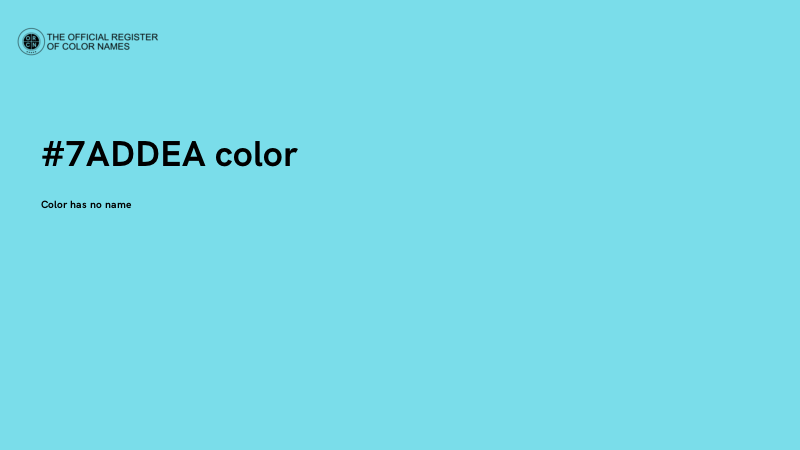 #7ADDEA color image