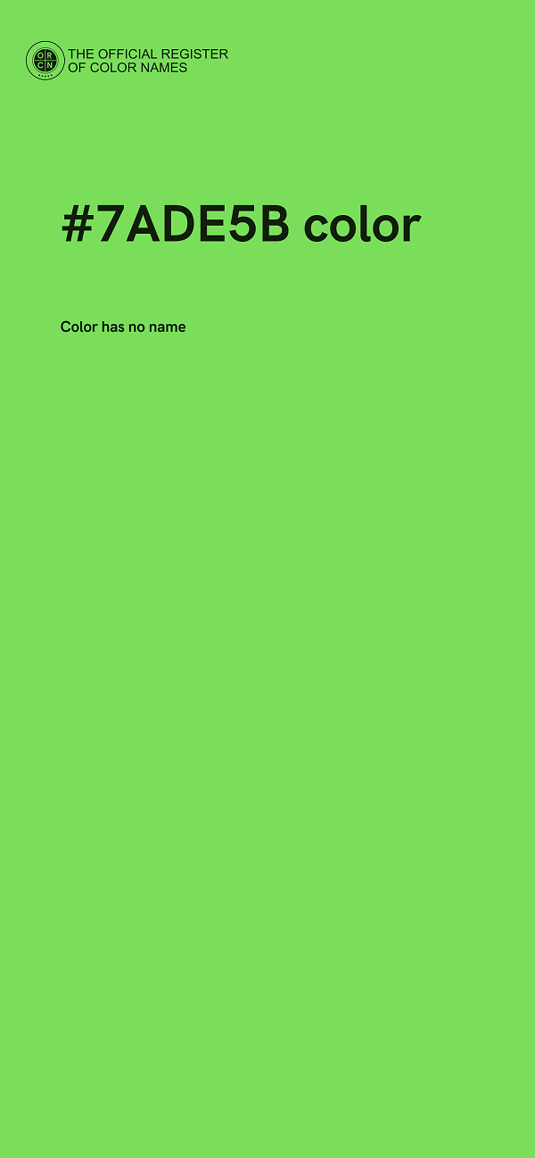 #7ADE5B color image