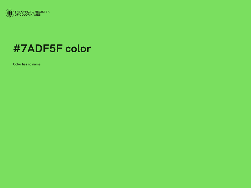 #7ADF5F color image