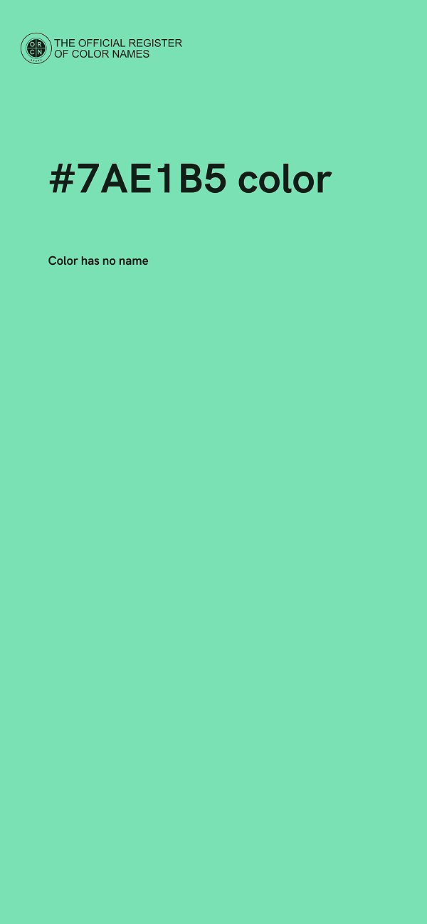 #7AE1B5 color image
