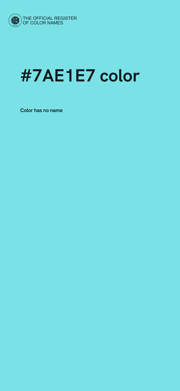 #7AE1E7 color image