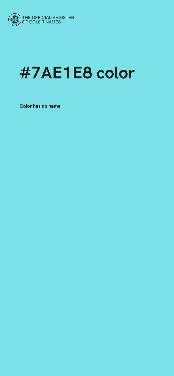 #7AE1E8 color image