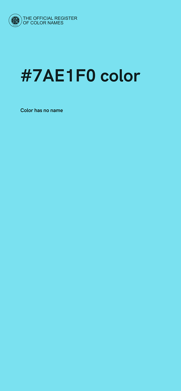 #7AE1F0 color image