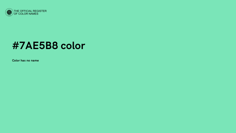 #7AE5B8 color image