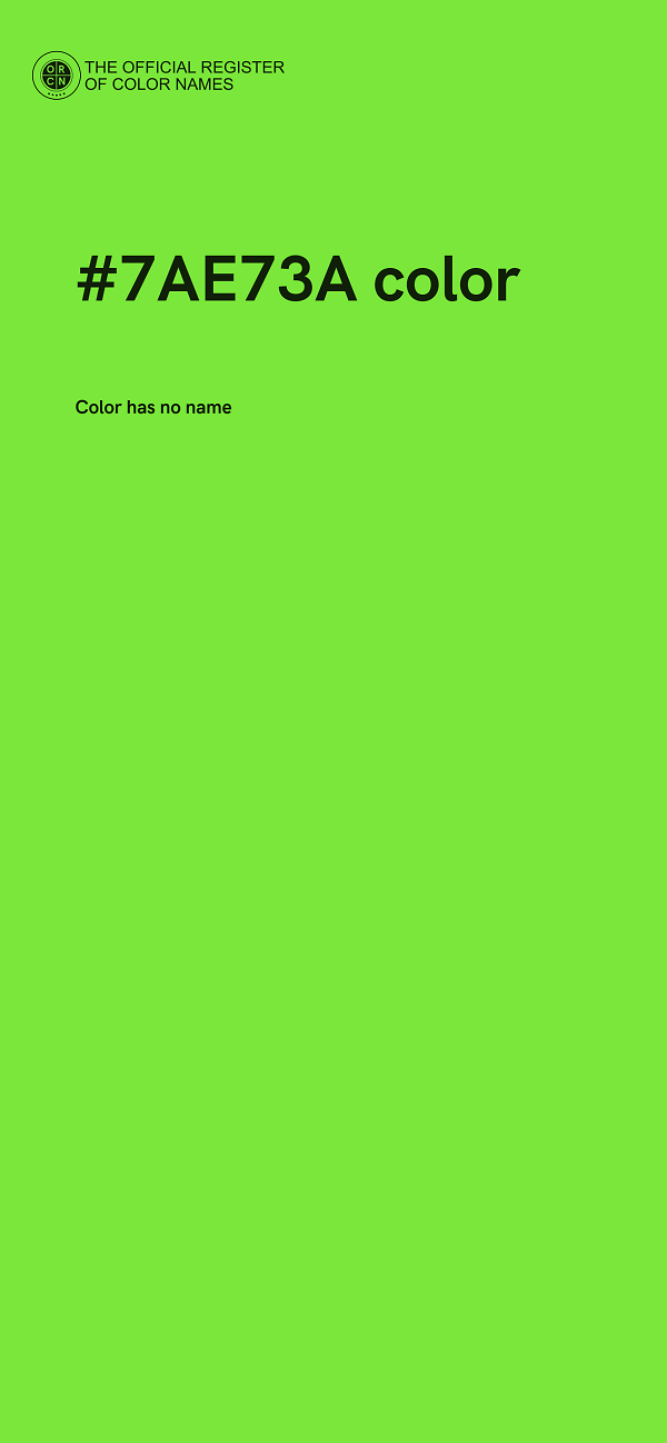 #7AE73A color image