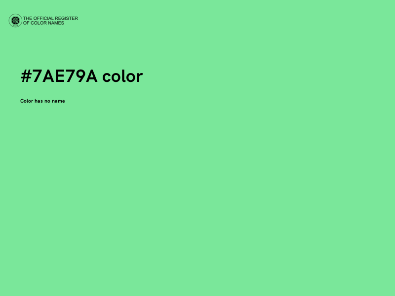 #7AE79A color image