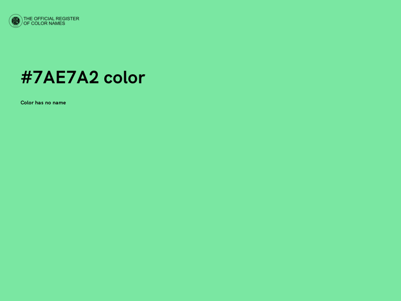 #7AE7A2 color image