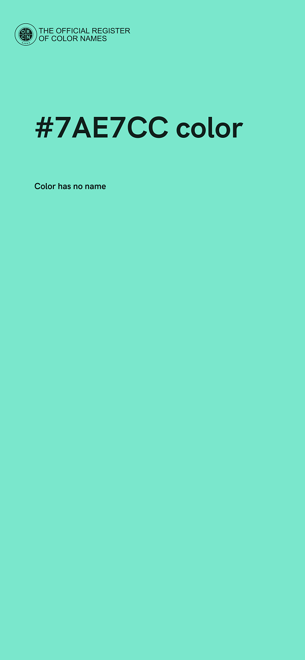 #7AE7CC color image