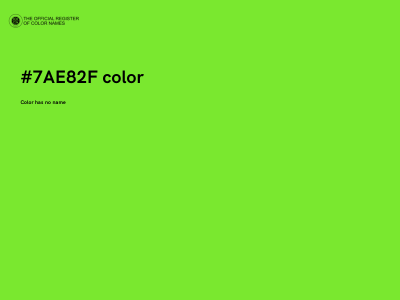 #7AE82F color image
