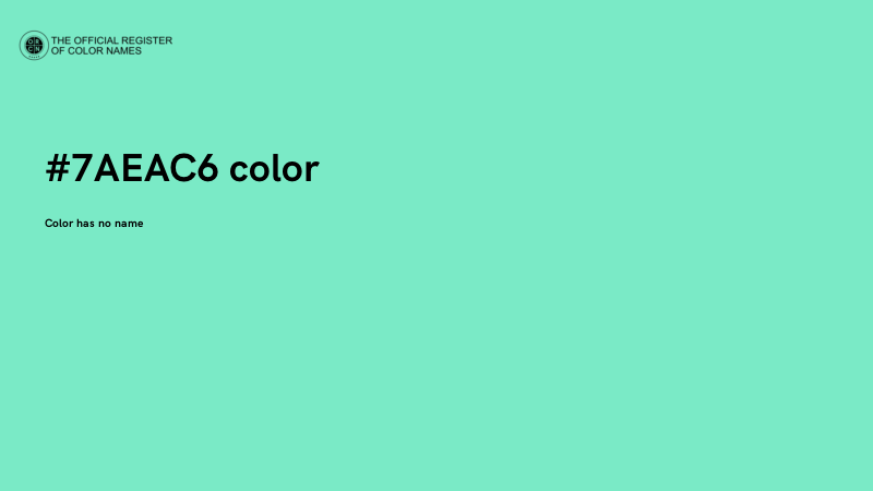 #7AEAC6 color image
