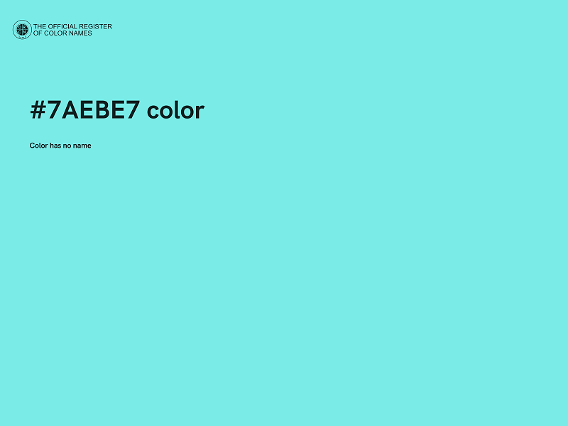 #7AEBE7 color image