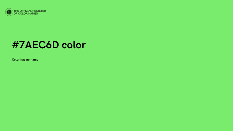 #7AEC6D color image
