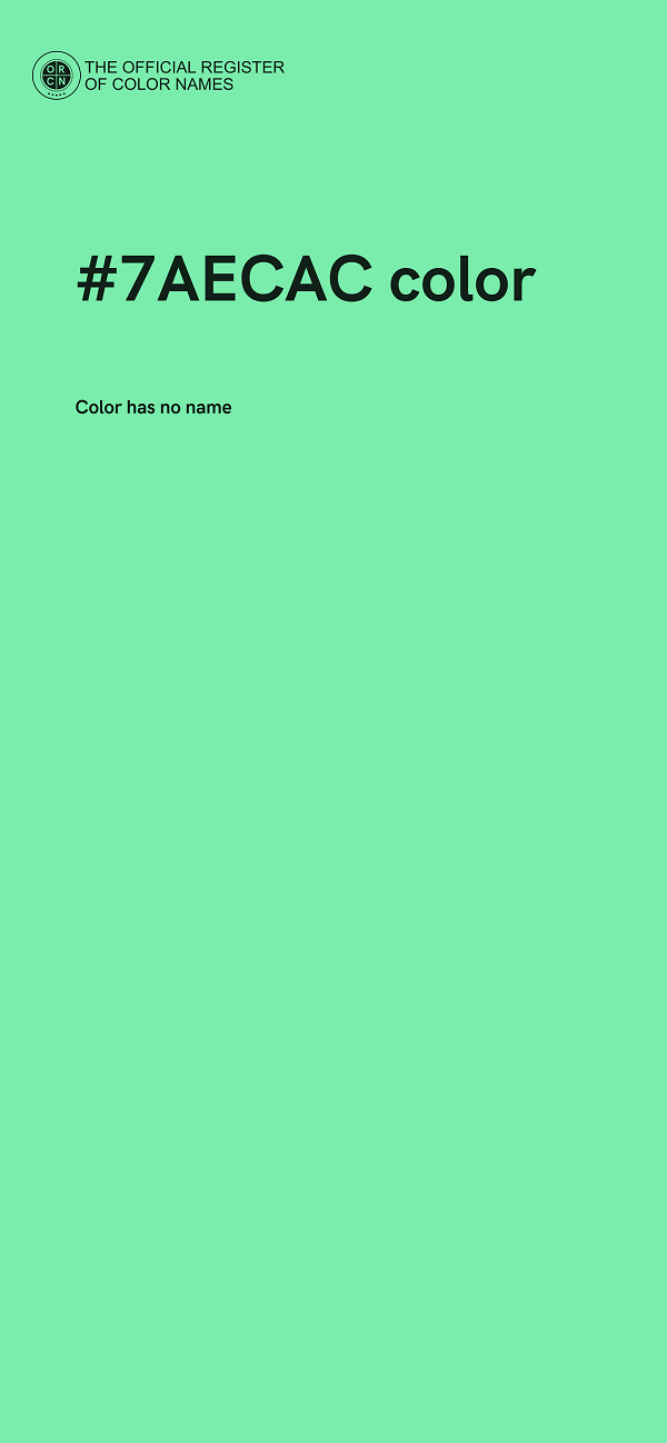 #7AECAC color image