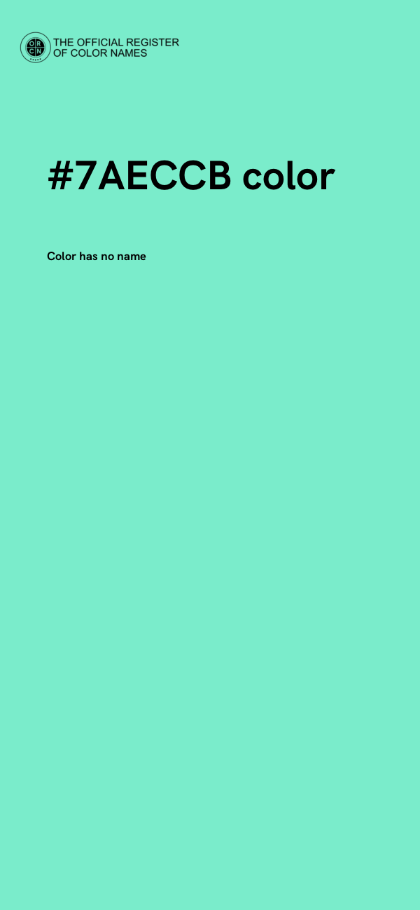 #7AECCB color image