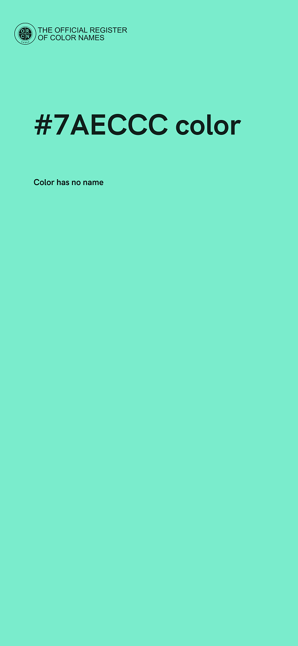 #7AECCC color image