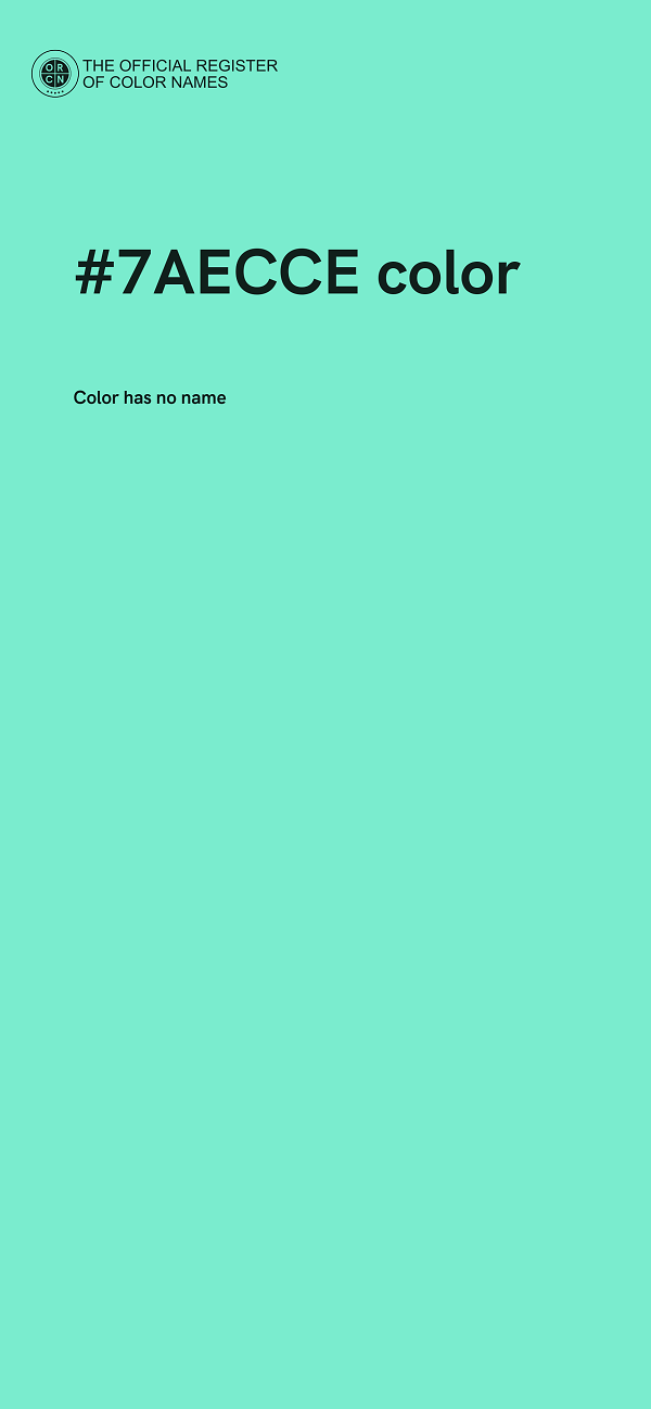 #7AECCE color image