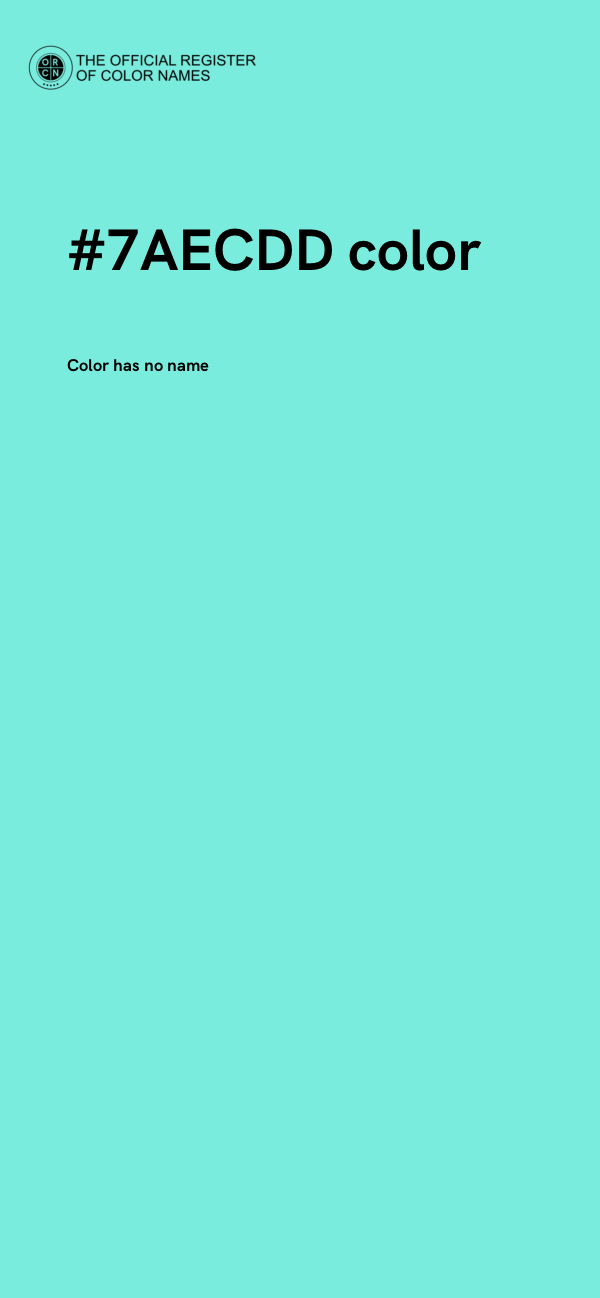 #7AECDD color image