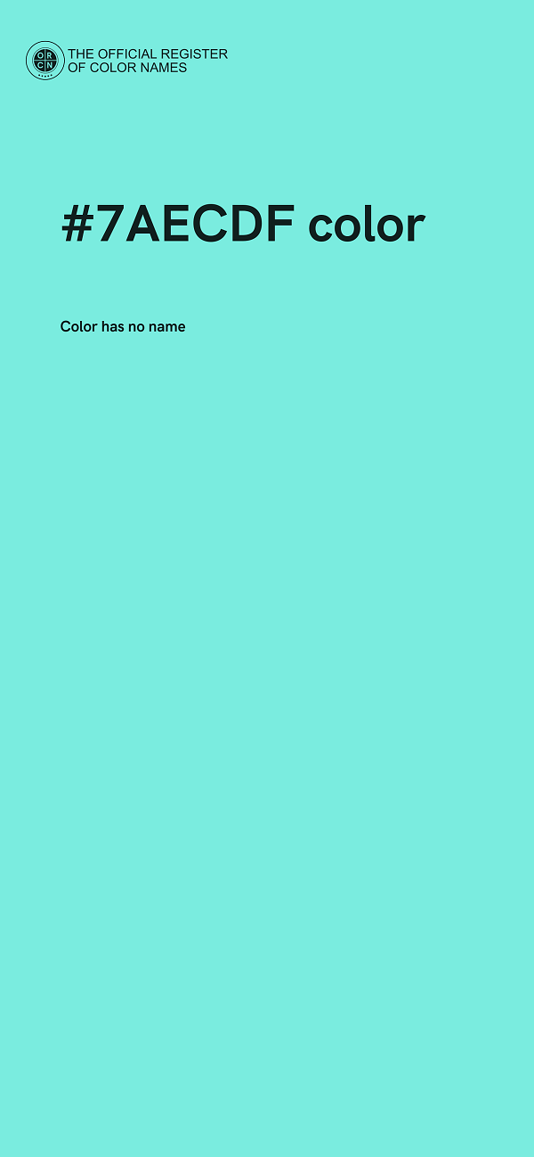 #7AECDF color image