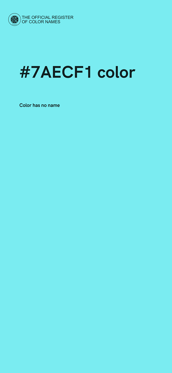 #7AECF1 color image