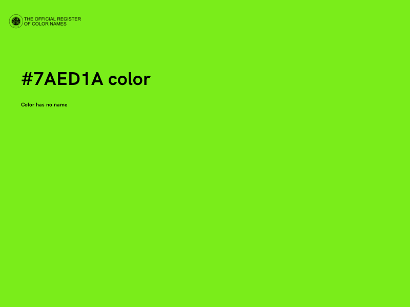 #7AED1A color image